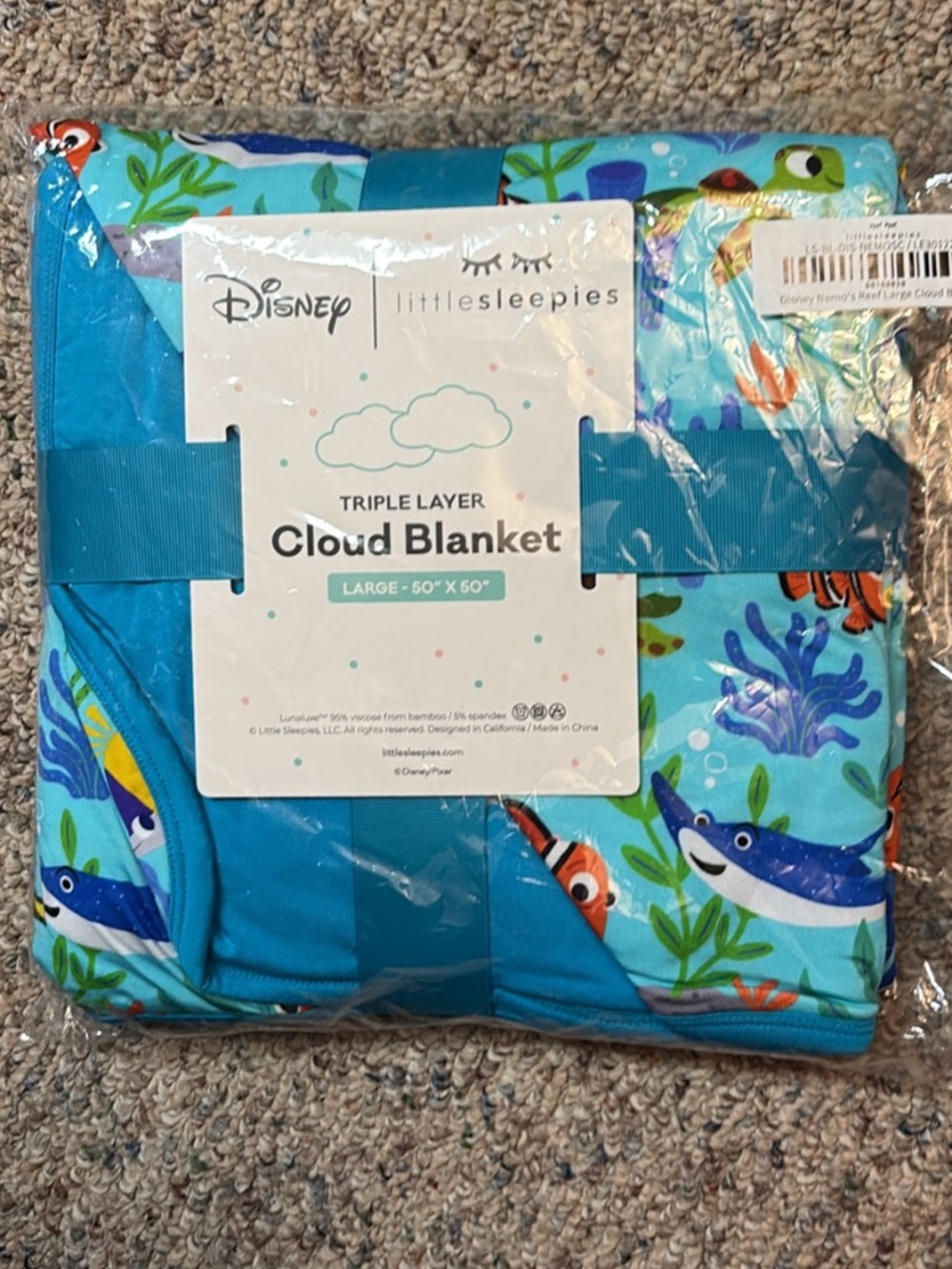 LITTLE SLEEPIES NEMO CLOUD BLANKET